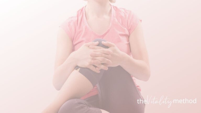 A women performing mobility stretches.